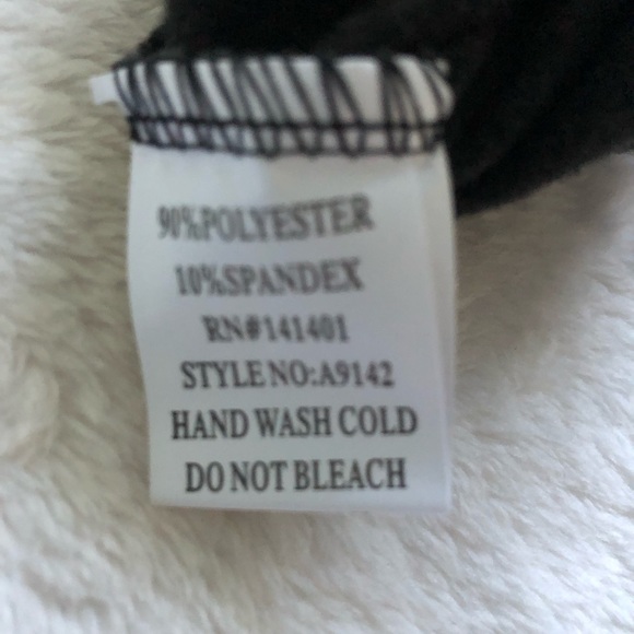 Dark grey sport Women’s leggings wide stitching side inserts high rise stretch - Picture 10 of 10